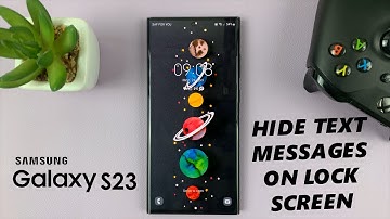 How To Hide Text Message Notifications From Lock Screen On Samsung Galaxy S23, S23+, S23 Ultra
