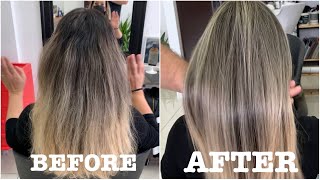 ¡Transformación Sorprendente! Mira Cómo Pasó de Oscuro a Rubio Claro... ¡Gracias al Balayage!