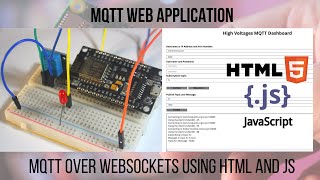 MQTT Web dashboard | MQTT Web App using HTML , CSS and Java Script