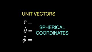 Unit vectors in cylindrical and spherical coordinates