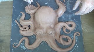 Sculpting Clay Octopus in 3 Minutes Time Lapse