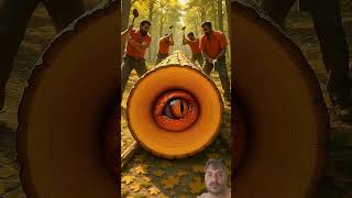 rescue a fierce snake from a huge log 9 #animals #funny #shorts #rescue