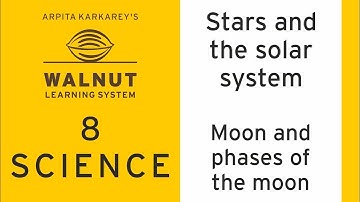8 Science - Stars and the solar system - Moon and phases of the moon