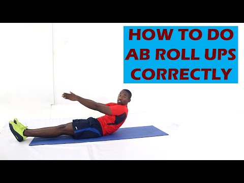 How to Do Ab Roll Ups Exercise - Abs and Core