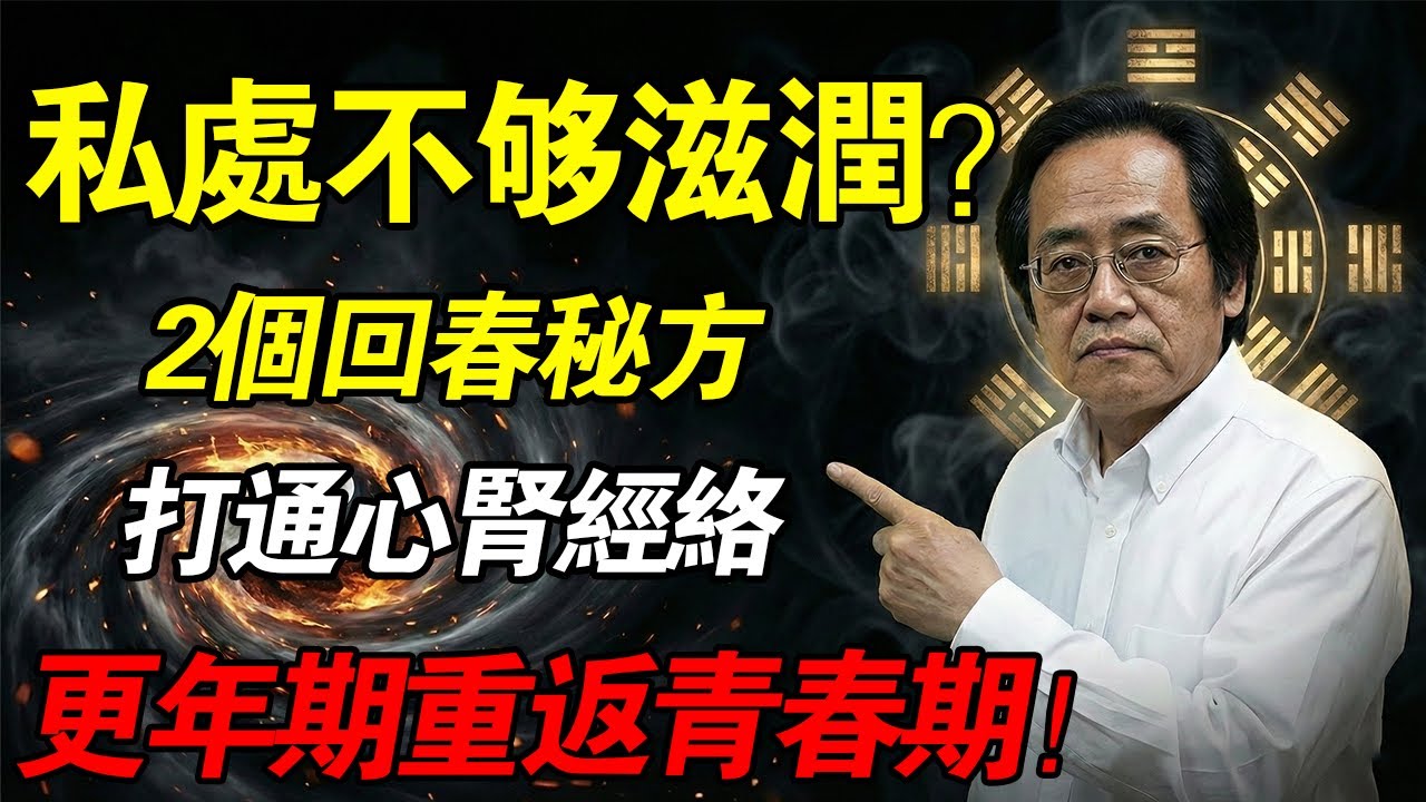 倪海廈：不够湿不是你的錯！倪師公開2個「回春」秘方：不花一分錢，打通心腎陽氣！讓妳從更年期重回「第二春」！