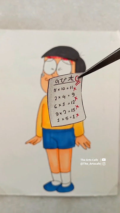 Nobita Mind Refresh💛💯|| Nobita drawing #shorts #doraemon