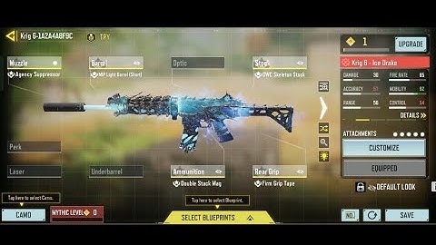 UPGRADING MYTHIC KRIG 6 TO MAX | KRIG 6 ICE DRAKE | CODM SEASON 1 2023