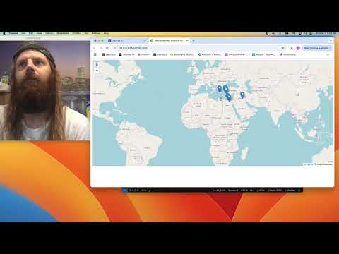 Turning on my Camera with Python + Building a Map of the Ancient Wonders in HTML with my new app