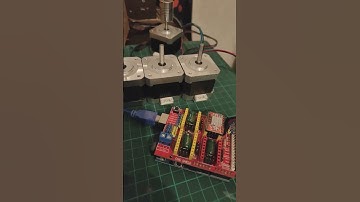 stepper motor testing with cnc shield #arduino #cnc #arduinouno #steppermotor