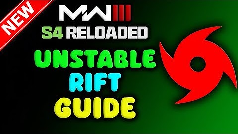 ✅MW3 Unstable Rift FULL GUIDE (Season 4 Reloaded!)✅ MW3 Zombies Mark of the Survivor Camo