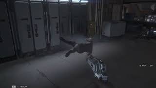 Alien Isolation Mods: strange bug.  Corpse doing a break dance.