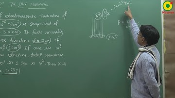 JEE MAIN 2020 Modern physics ( Photo electric effect ) -02 (7th JAN S1) By SSI Sir B.Tech IIT Delhi