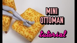 Miniature Upholstered Ottoman Tutorial