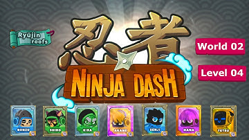 Ninja Dash | World 02 Level 04 | Gameplay