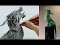 Creating a mythical oriental bronze dragon with polymer clay