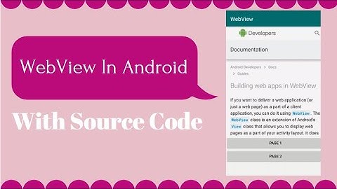 2 How to load html string in webview in android | webview in android studio