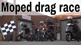 To settle it once and for all... which brand can hold the title
fastest stock moped. only way find out is race. drag race style... see
our ...