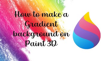 How to make Gradient background on paint 3D | Tejaswini creative videos