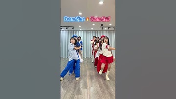 Team Blue or Team Red? | Follow Me | Pitbull Terrier Viral Tiktok Dance Trend #trending #fyp