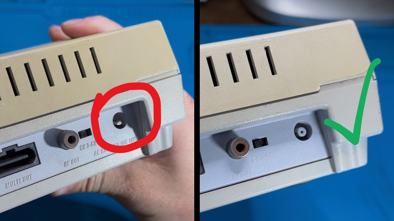SNES Power Jack Replacement (No Power Issue)