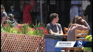 Dining in the streets of Carmel, take-out eating only