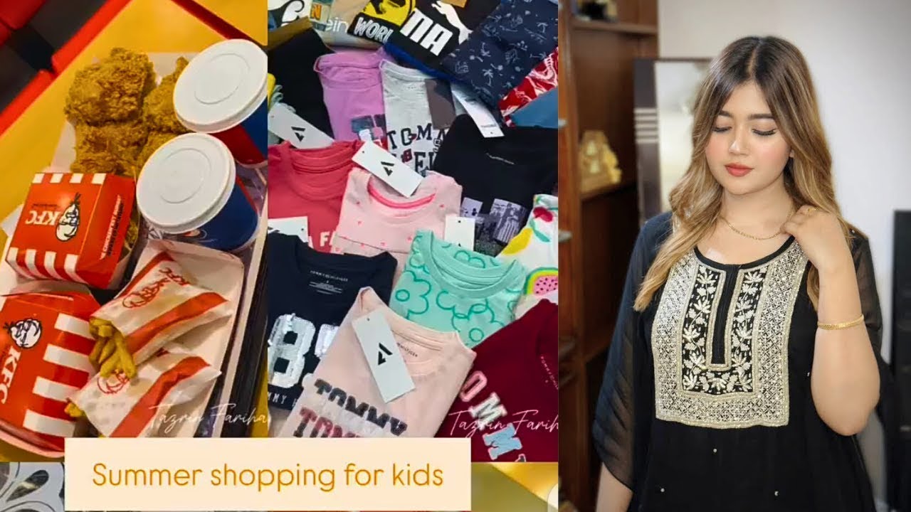 Summer shopping for kids 🛍️a random daily vlog💕New Video   Daily Vlog   Tazrin Fariha #vlog #newvl
