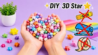 DIY Kawaii 3D Stars ⭐ | No Glue No Tape | Paper Craft Ideas | Easy Paper Folding Craft #diy #craft screenshot 3