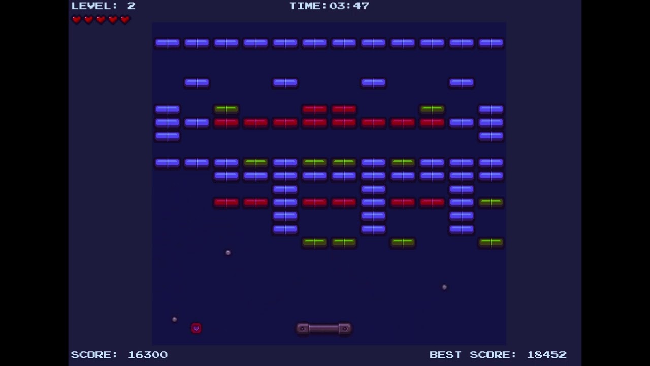 OOP Game Project with C++ and SFML | BRICKBUSTER by Alex Zhivotovsky