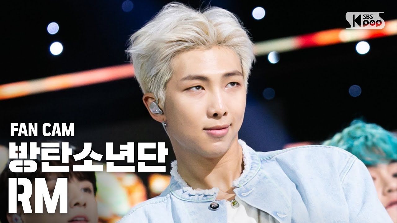 [안방1열 직캠4K] 방탄소년단 RM '작은 것들을 위한 시(Boy With Luv)' (BTS RM Inkigayo FanCam)│@SBS Inkigayo_2019.04.28