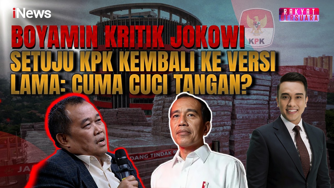 Boyamin Sentil Statement Jokowi Setuju KPK Kembali ke Versi Lama: Cuci Tangan, Cari Muka!