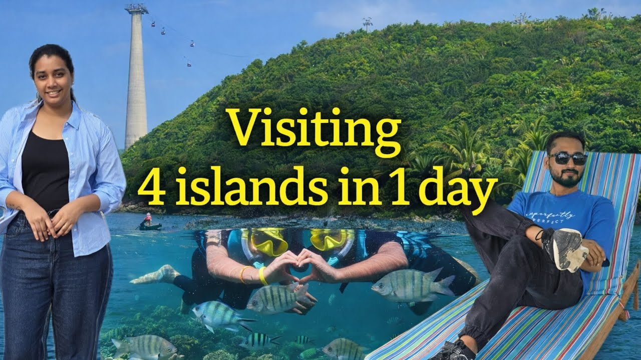 1 நாளில் 4 தீவுகளை பார்த்தோம் 🥰😲 | Day - 2 | Phu Quoc Vietnam 🇻🇳 | 