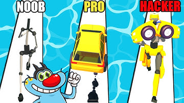 NOOB vs PRO vs HACKER | In Robo Run Master | With Oggy And Jack | Rock Indian Gamer |