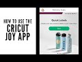 The Cricut Joy App and How to Use It