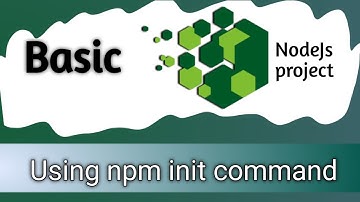 Node Js project | Node js project from scratch | How to create NodeJS project using NPM init command
