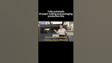 Automatic A4 copy paper cut size sheeting and ream wrapping machine#A4papercuttingandpackingmachine