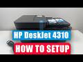 HP DeskJet 4310 Printer Setup Guide (Load Paper, Install Ink, Print, Copy, Scan