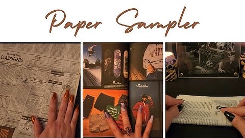 ASMR Paper Sampler - Crinkles, Page Turning, Folding, Crumpling, Tracing, Sorting etc. - No Talking