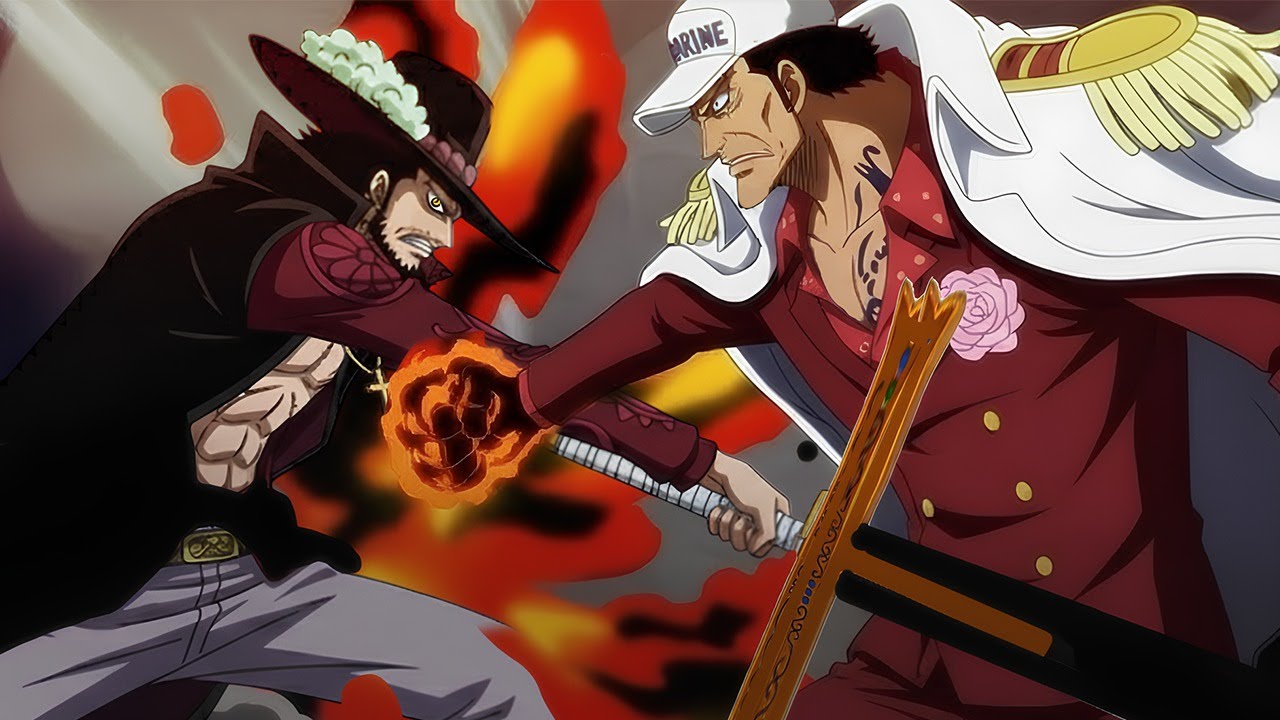 Akainu vs Mihawk! Mihawk Reveals the Reason He Became the Marine Hunter in One Piece