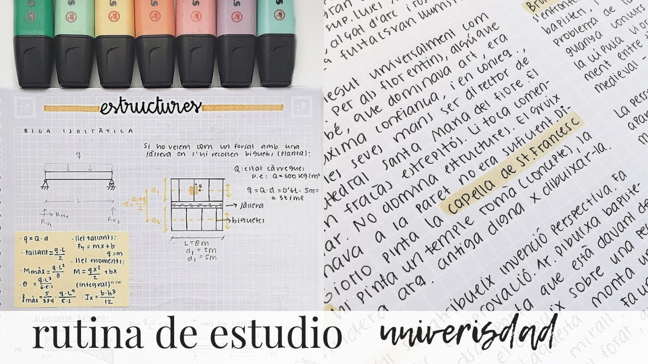 ¡RUTINA DE ESTUDIO! | ❤  arquitectura