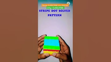🤯Amazing 4x4  stripe dot  solved pattern🔥🔥 #shorts #cube #subscribe