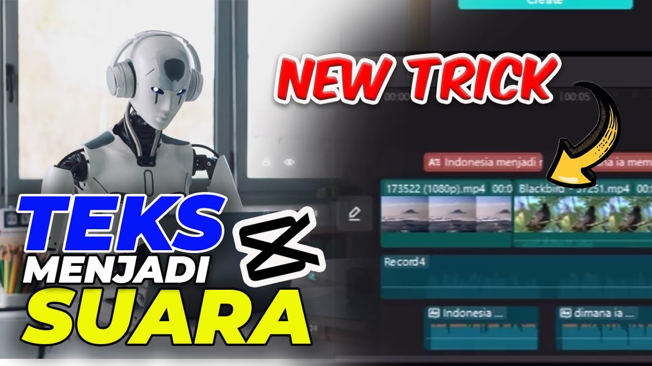 Trik keren cara edit tulisan menjadi suara otomatis di capcut pc