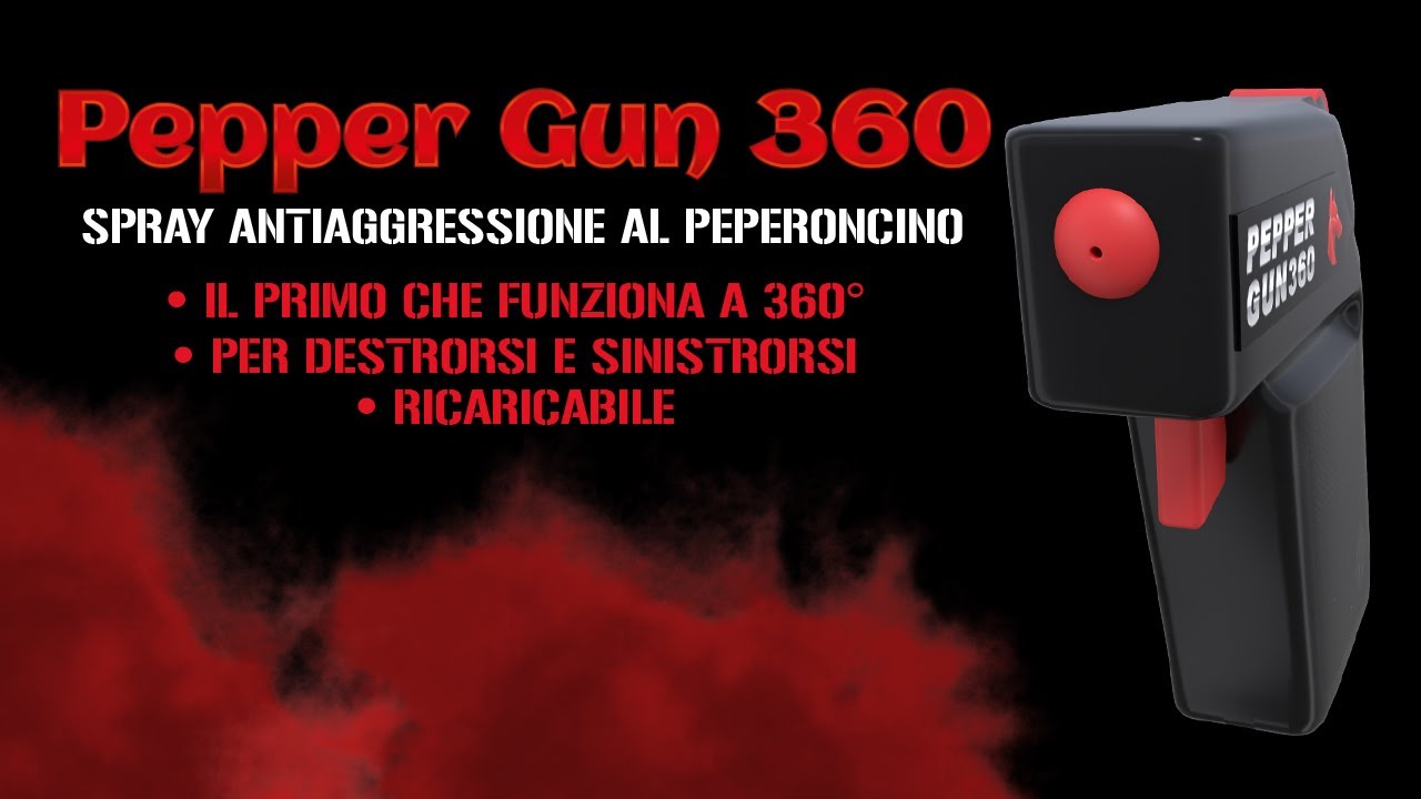 Spray Antiaggressione Pepper Gun 360 
