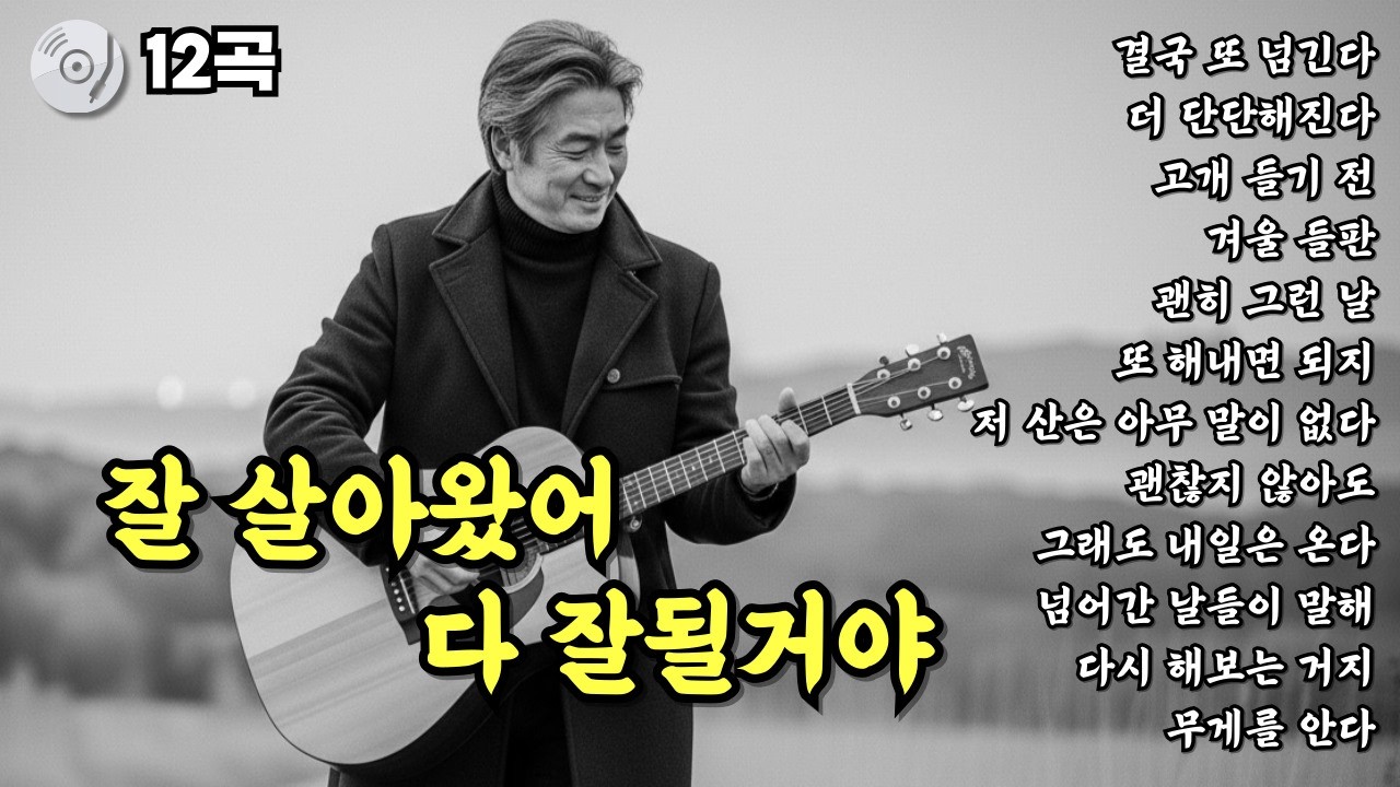 ✨잘 살아왔어 다 잘될거야 | 눈물나는 중년감성 | 위로가 되는 중년감성 트로트 발라드 12곡 모음