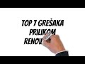 Top 7 čestih grešaka prilikom renoviranja