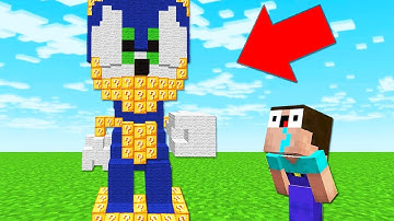 NOOB vs LUCKY BLOCK SONIC MUTANT in MINECRAFT!