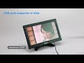 Eyoyo 12" Inch LCD Monitor with AV HDMI BNC VGA Input 1366x768 Video Review