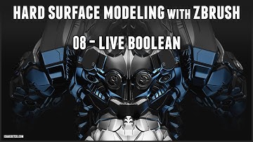 Hard Surface Modeling with Zbrush 08 - Live Boolean
