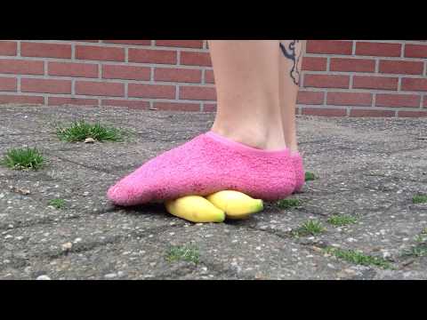 BANANA CRUSH WITH SOCKS - TOTALLYLOVEFEET