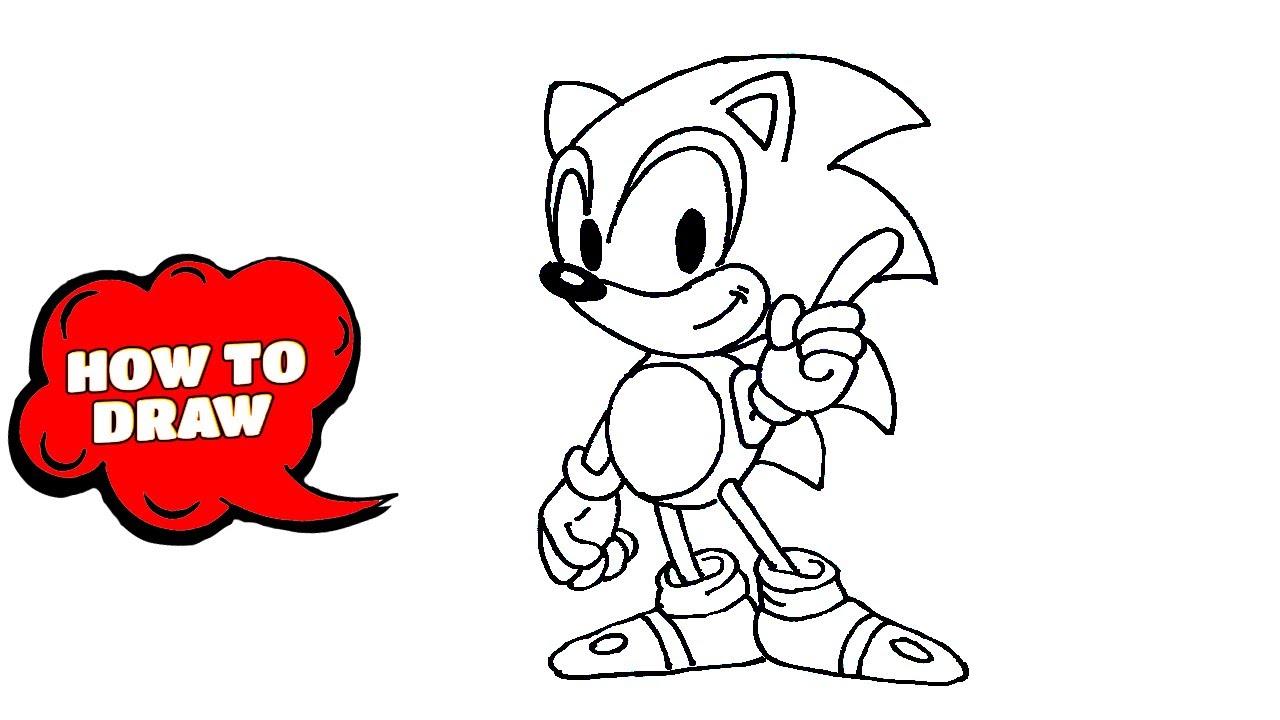How to draw sonic the hedgehog - Drawing sonic the hedgehog (2020