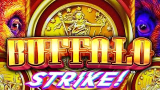 BUFFALO STRIKE! SUPER FREE GAMES FINALLY! 😱 ALL 4 WINDOWS UNLOCKED! Slot Machine (ARISTOCRAT GAMING) screenshot 5